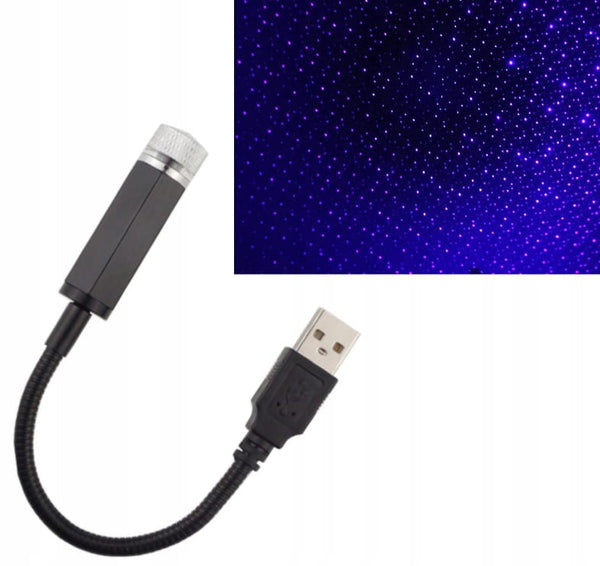 LED USB automobilio žvaigždžių projektorius, mėlynas A82