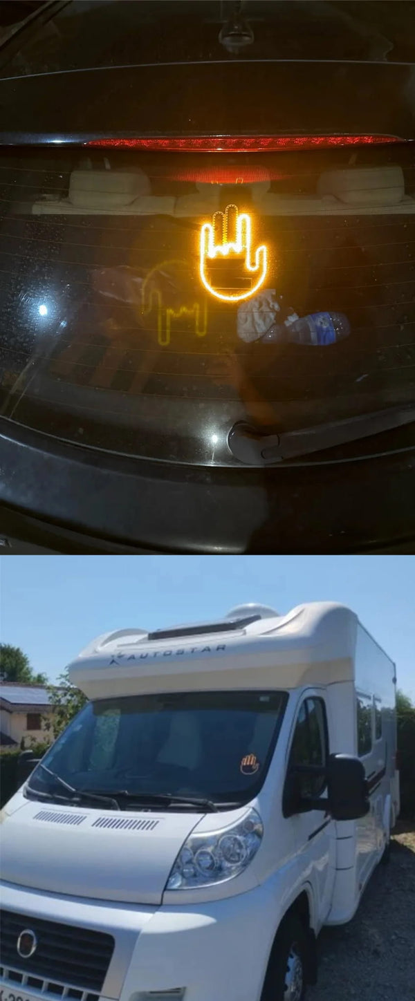 LED gestų signalizatorius automobiliui su pultu A93