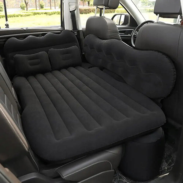 Automobilinis čiužinys XL juodas su pompa A97