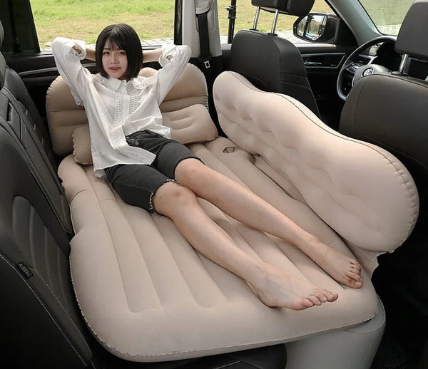 Automobilinis čiužinys XL rožinis su pompa A98
