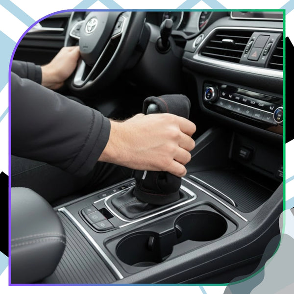 Pavarų svirties rankenėlės užvalkalas, juodas A91