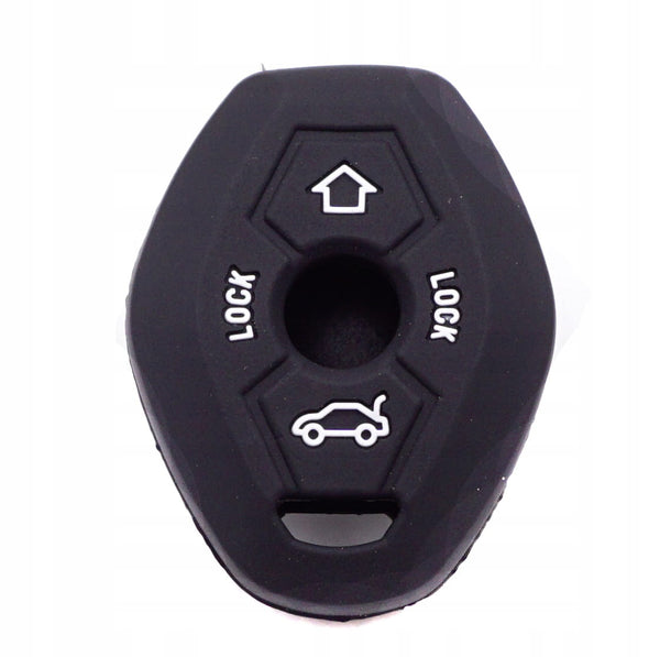 Juodas silikoninis BMW raktelio dėklas E38 E39 E46 A80