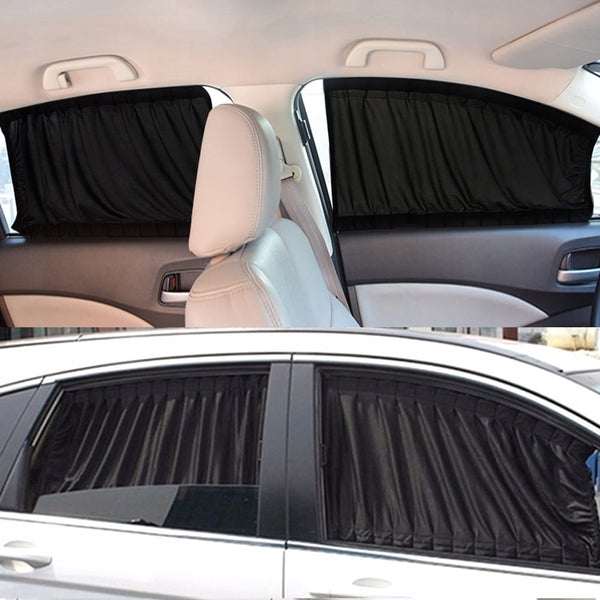 Automobilio saulės užuolaidos juodos 50x39 cm A115