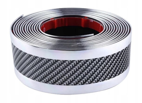 Universali buferio juosta balta carbon 5 cm x 1 m A73