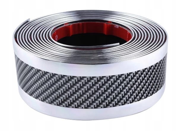 Universali buferio juosta balta carbon 5 cm x 1 m A73