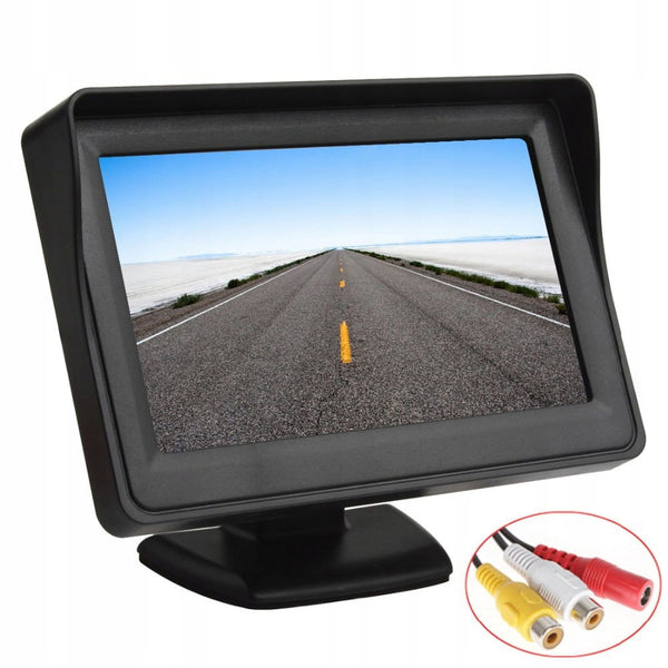 Atbulinės eigos monitorius 4,3" TFT-LCD 12–24V A107