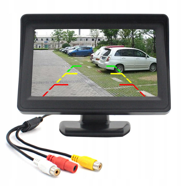 Atbulinės eigos monitorius 4,3" TFT-LCD 12–24V A107