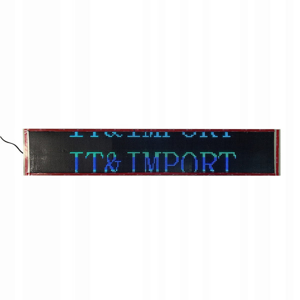 Spalvotas LED ekranas automobiliui 16x80 cm XXXL A111