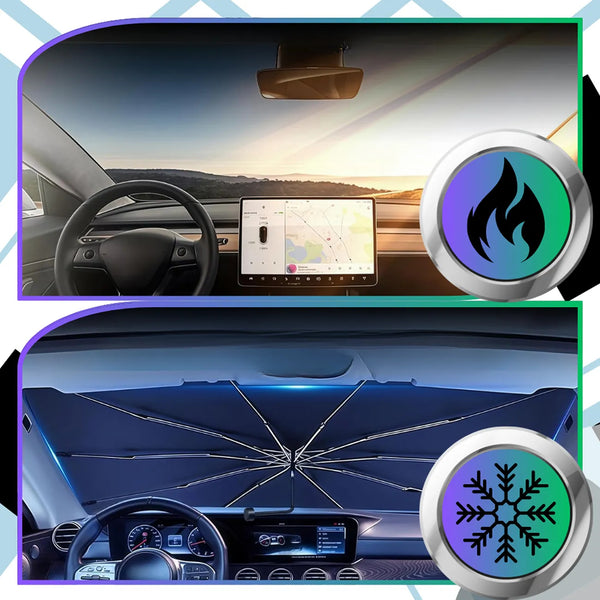 Automobilio saulės skydelis 79x140 cm A108