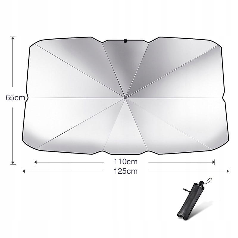 Automobilio priekinio stiklo skėtis 65x125 cm A109