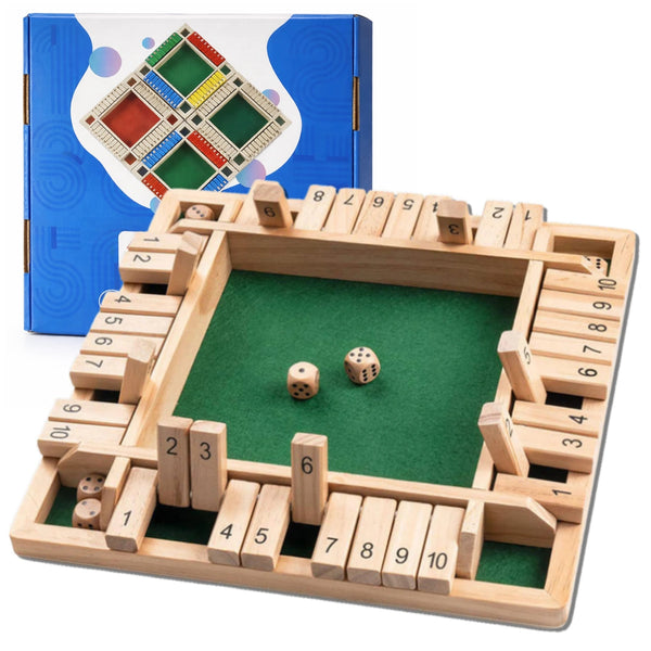 Medinis stalo žaidimas su kauliukais Shut the Box TP96
