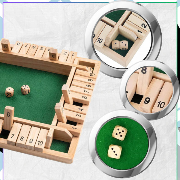 Medinis stalo žaidimas su kauliukais Shut the Box TP96