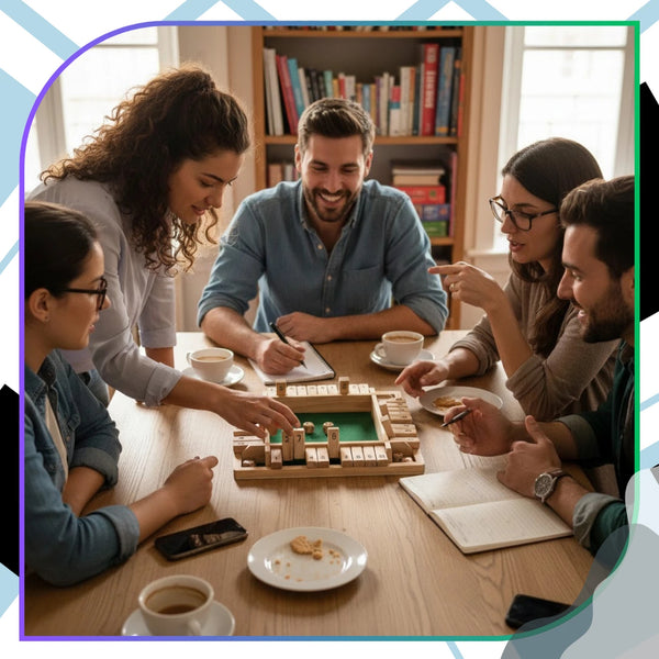 Medinis stalo žaidimas su kauliukais Shut the Box TP96