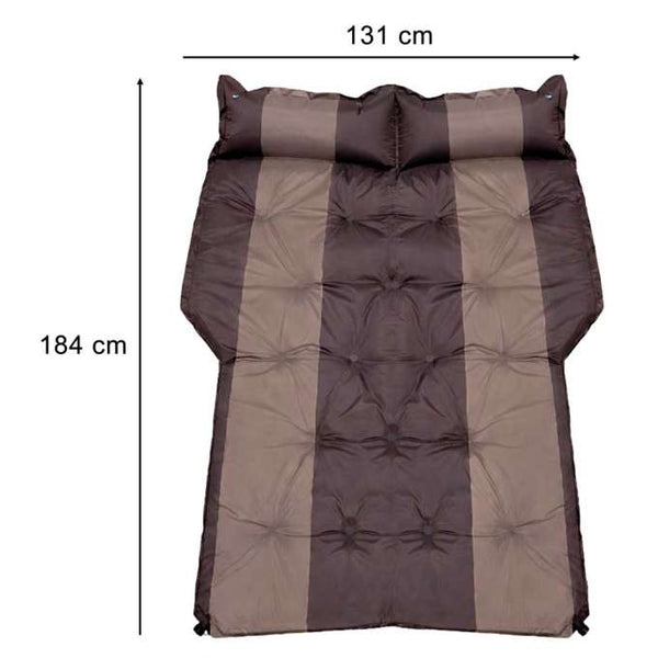 Dvivietis pripučiamas čiužinys miegui automobiliui 184×131 cm