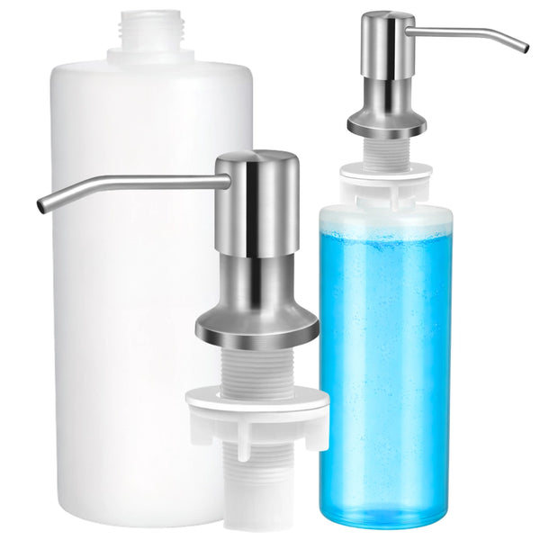 Įmontuojamas dozatorius sidabrinis 350 ml DH130