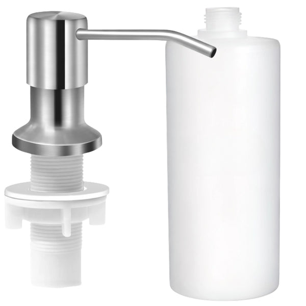 Įmontuojamas dozatorius sidabrinis 350 ml DH130