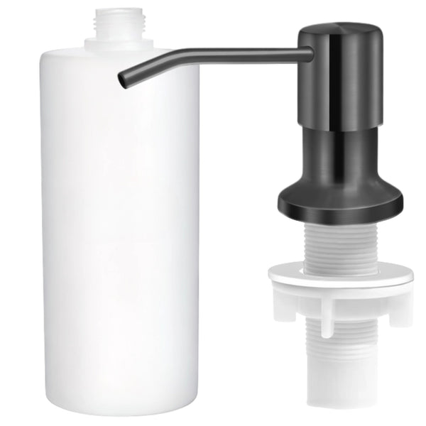 Skysčio dozatorius juodas, nerūdijantis plienas, 350 ml DH131