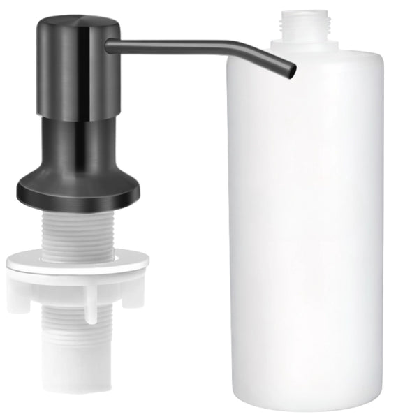 Skysčio dozatorius juodas, nerūdijantis plienas, 350 ml DH131