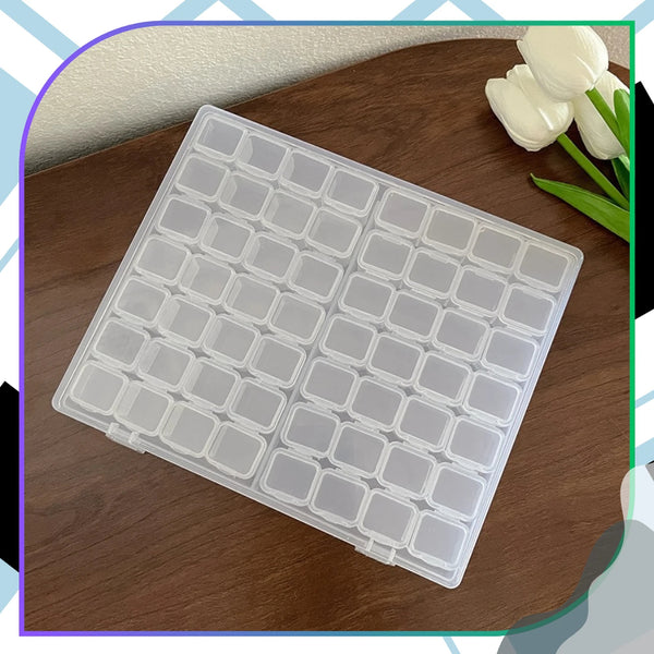 Skaidrus PVC papuošalų organizatorius 28 skyreliai E11