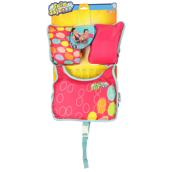Vaikiška plaukimo liemenė su rankovėmis (3–6 m., 19–30 kg) BESTWAY 32174, rožinė PA30