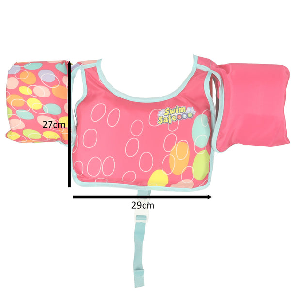 Vaikiška plaukimo liemenė su rankovėmis (3–6 m., 19–30 kg) BESTWAY 32174, rožinė PA30