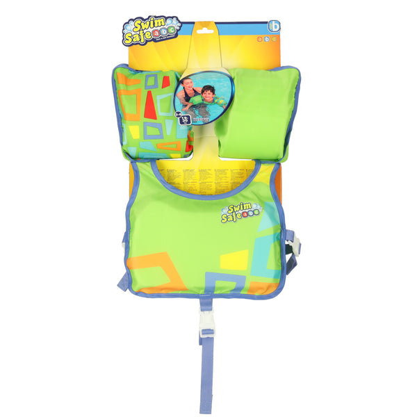 Vaikiška plaukimo liemenė su rankovėmis (3–6 m., 19–30 kg) BESTWAY 32174, žalia PA28