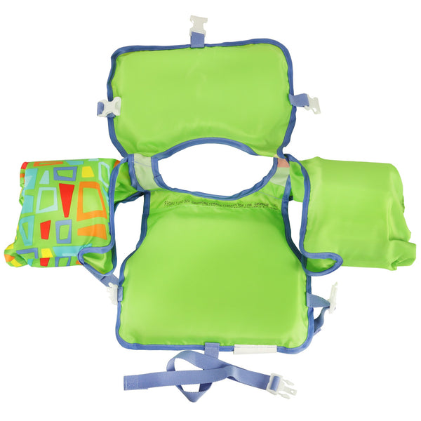 Vaikiška plaukimo liemenė su rankovėmis (3–6 m., 19–30 kg) BESTWAY 32174, žalia PA28