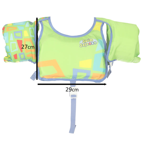 Vaikiška plaukimo liemenė su rankovėmis (3–6 m., 19–30 kg) BESTWAY 32174, žalia PA28