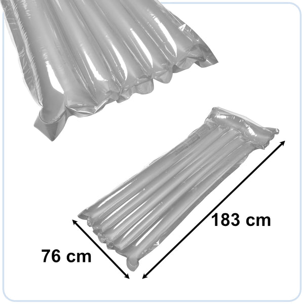 BESTWAY 44013 pripučiamas baseinui baseinui plaukimui ir vandenyje, pilkas, 183 cm, iki 90 kg PA35