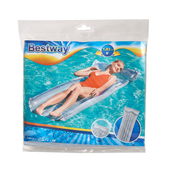 BESTWAY 44013 pripučiamas baseinui baseinui plaukimui ir vandenyje, pilkas, 183 cm, iki 90 kg PA35