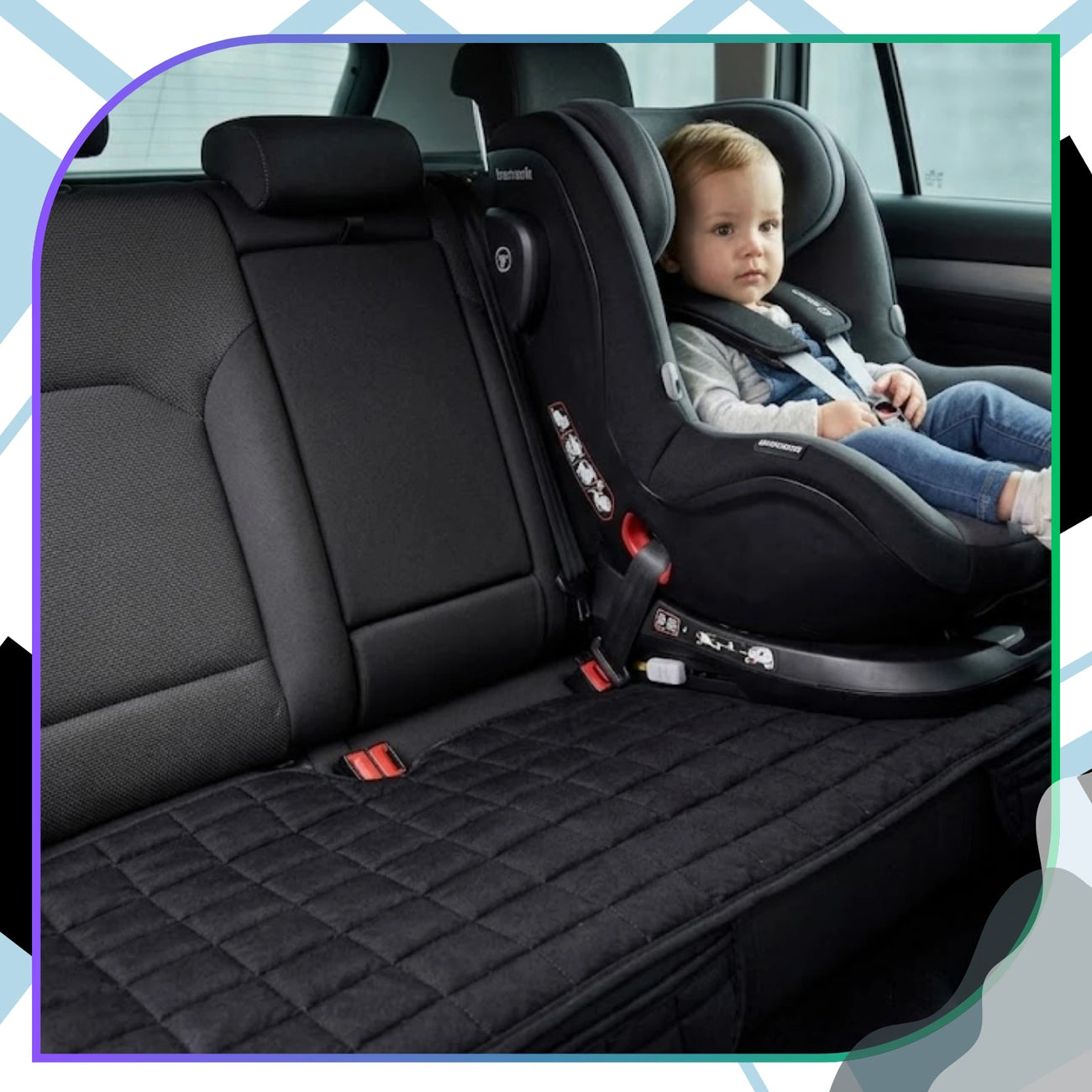 Apsauginis galinės automobilio sėdynės kilimėlis 133x50 cm
