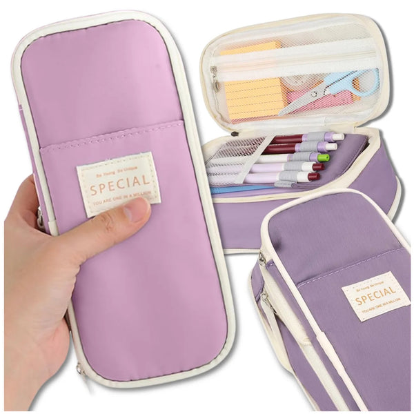 Klasikinis pieštukinis, violetinis, poliesteris M15