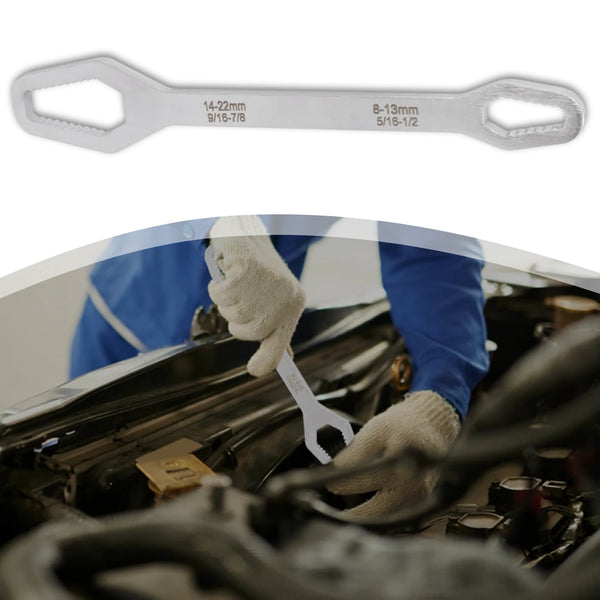 Savaime užsifiksuojantis dvigalvis raktas 8–22 mm A7