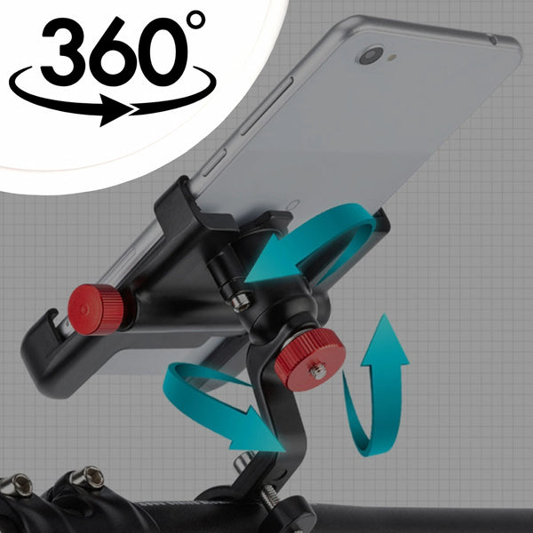Metalinis telefono laikiklis ant vairo, 360° D18