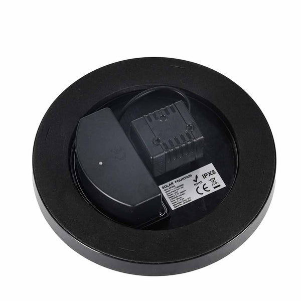 Saulės fontanas LUARO tvenkiniui, plūduriuojantis siurblys su RGB LED, 16 cm I25