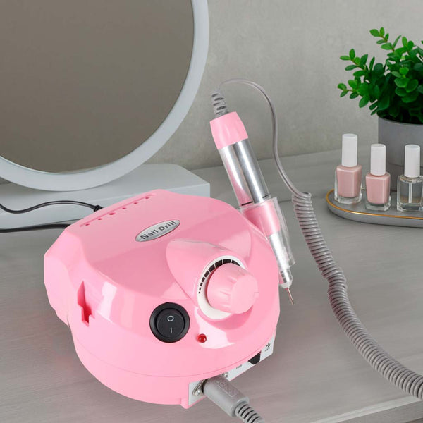 Elektrinė nagų freza 65 W manikiūrui ir pedikiūrui, 6 antgaliai frezos R14