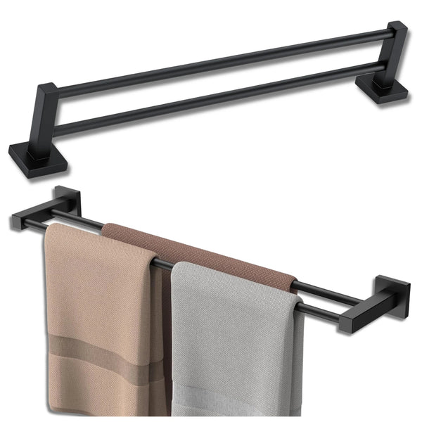 Rankšluosčių laikiklis juodas 50 cm LOFT DH42