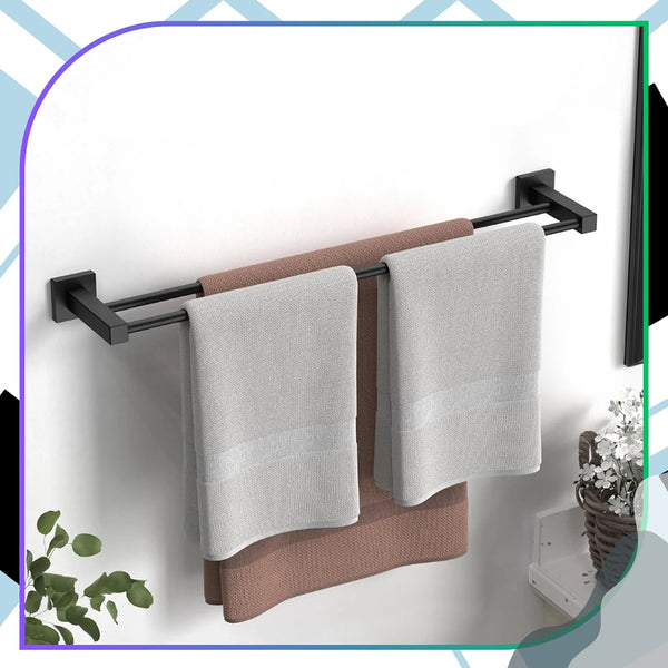 Rankšluosčių laikiklis juodas 50 cm LOFT DH42