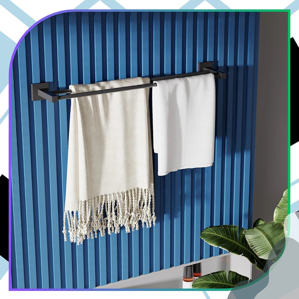 Rankšluosčių laikiklis juodas 50 cm LOFT DH42