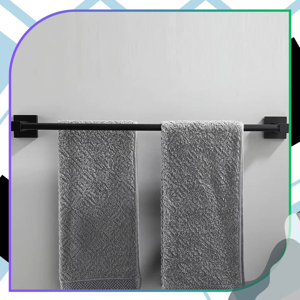 Rankšluosčių laikiklis juodas 50 cm LOFT DH42