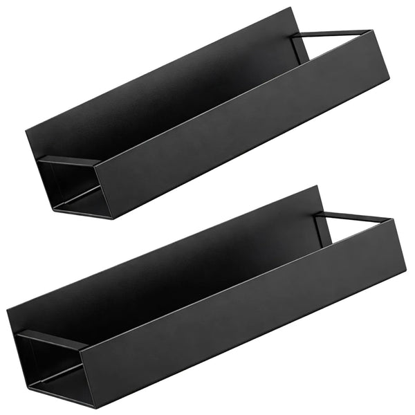 Magnetinis virtuvės organizatorius, juodas, 2 lentynos E48
