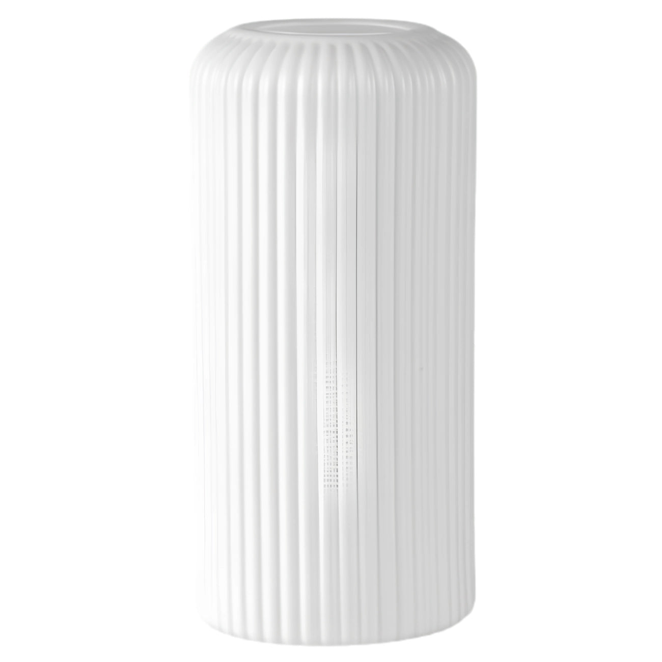Dekoratyvinė balta plastikinė vaza, 20 cm E148
