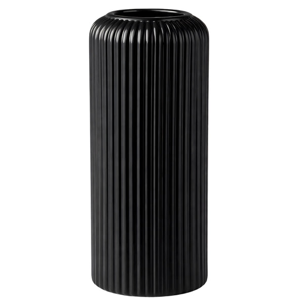 Juoda plastikinė vaza „Lampionas“ E158