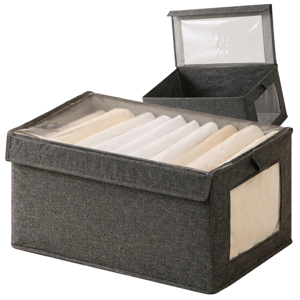Drabužių organizatorius pilkas poliesteris 40x25x20 N121