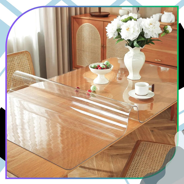 Skaidrus PVC apsauginis stalo kilimėlis 120x60 E74