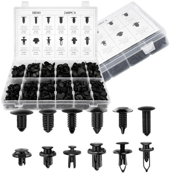 Universalus 245 auto tvirtinimo klipsų rinkinys E143
