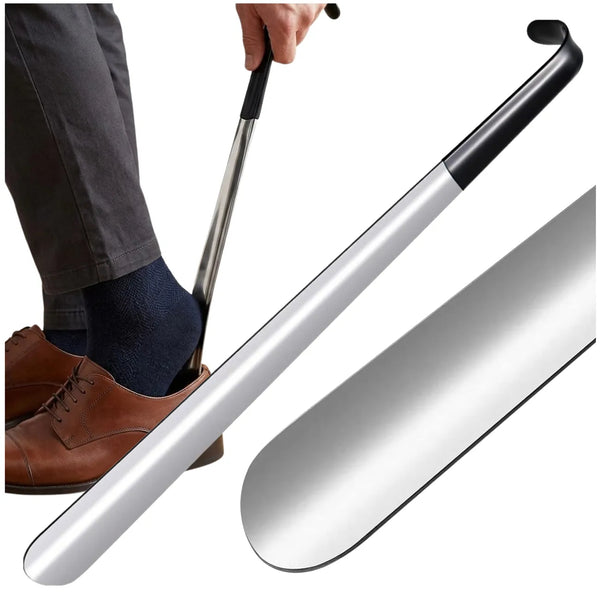 Batų šaukštas sidabrinis/juodas, nerūd. plienas 42 cm E26
