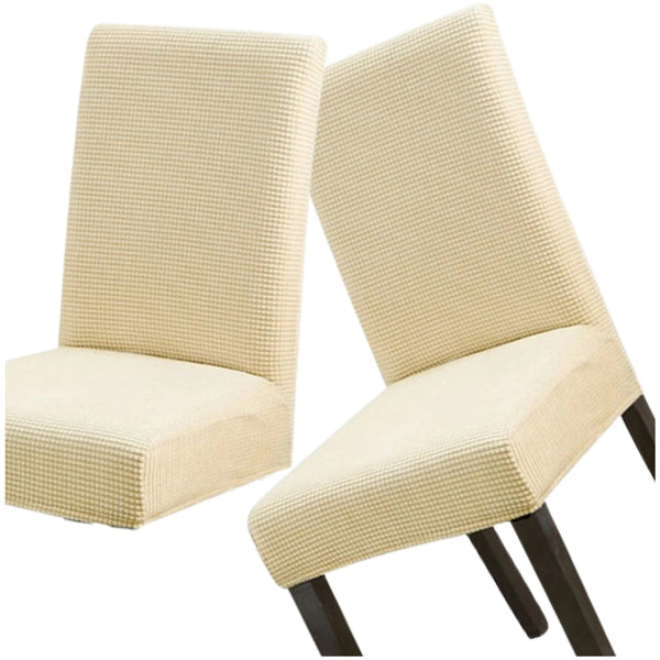 Elastingas smėlio spalvos kėdės užvalkalas E166