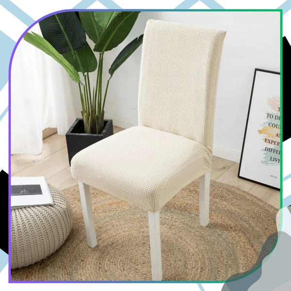 Elastingas smėlio spalvos kėdės užvalkalas E166