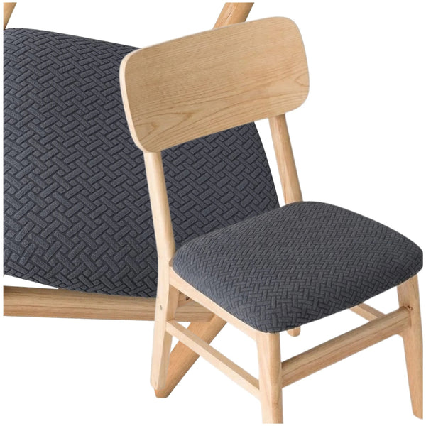 Universalus tamsiai pilkas kėdės užvalkalas, poliesteris E171